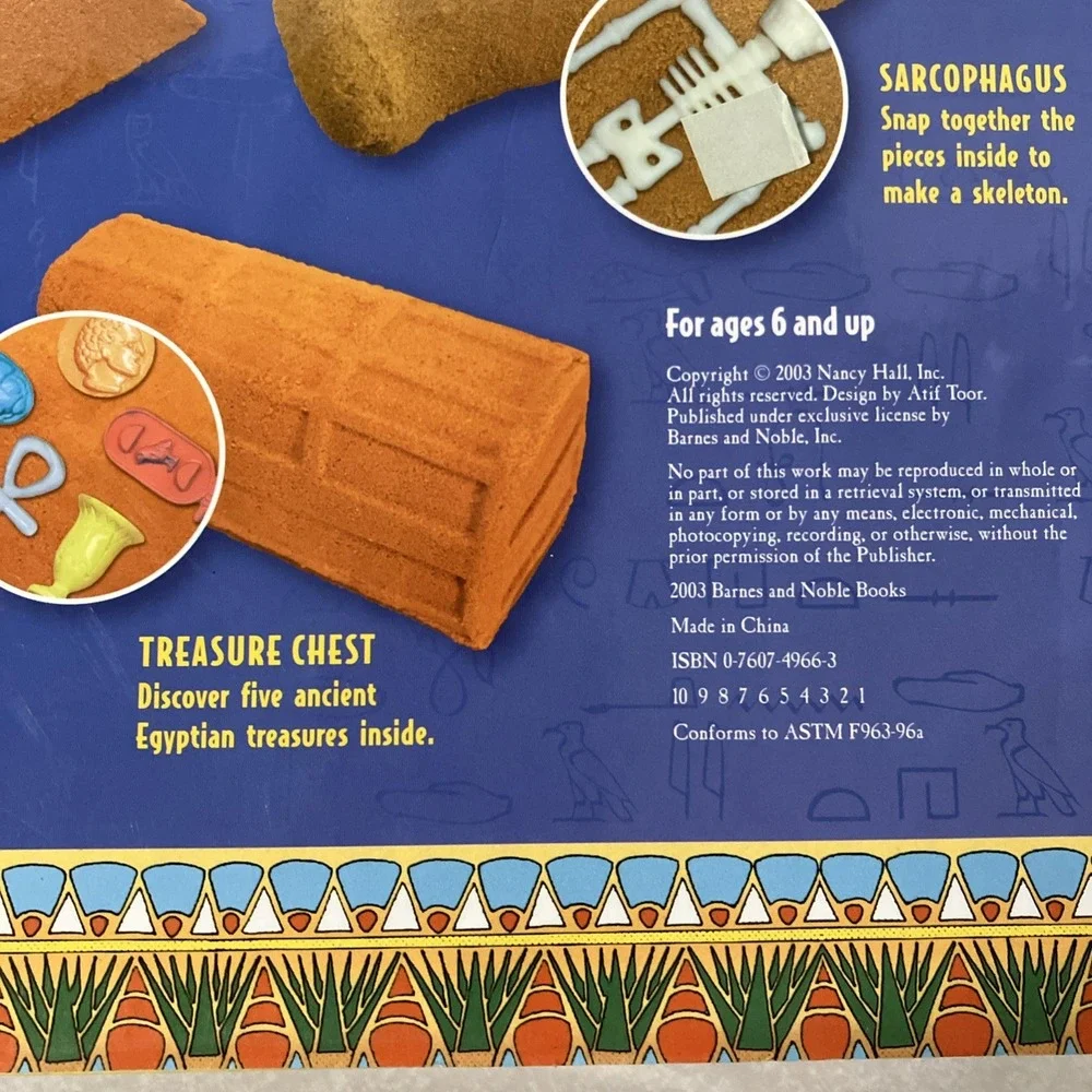 Vtg Go On A Dig Ancient Egyptian Secret Revealed Archaeology Excavation Kit STEM